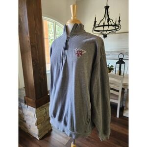 Nike Texas A&M Aggies Aggie Hoops Quarter Zip Pullover Sweatshirt Mens Large